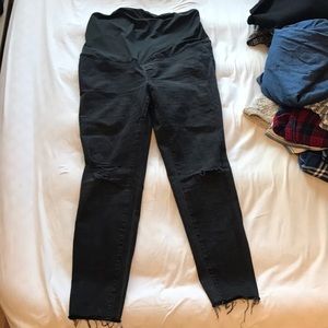Madewell maternity Black Sea jeans
